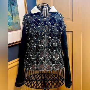 JPG Jean’s designer distressed denim jacket